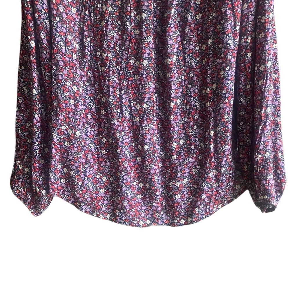 Lucky Brand Long Sleeve Button Down Floral Print Blouse. Size X-Large - Picture 6 of 11